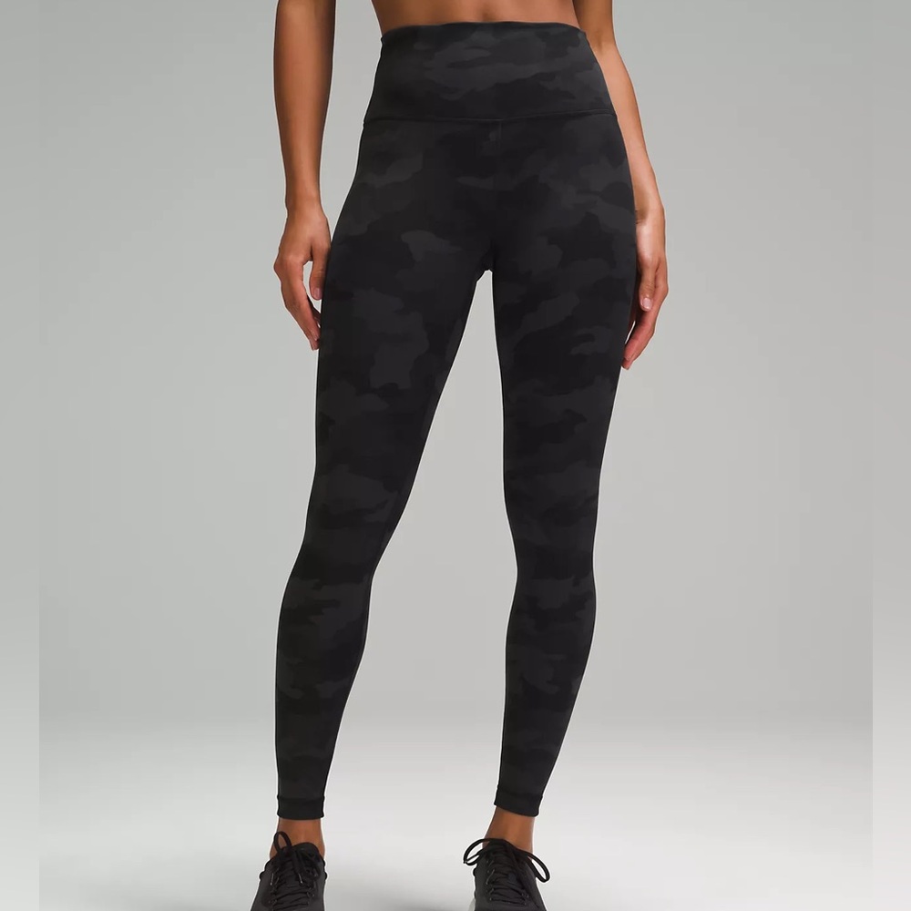 lululemon Wunder Under High-Rise Pant 25" Green camo leggings